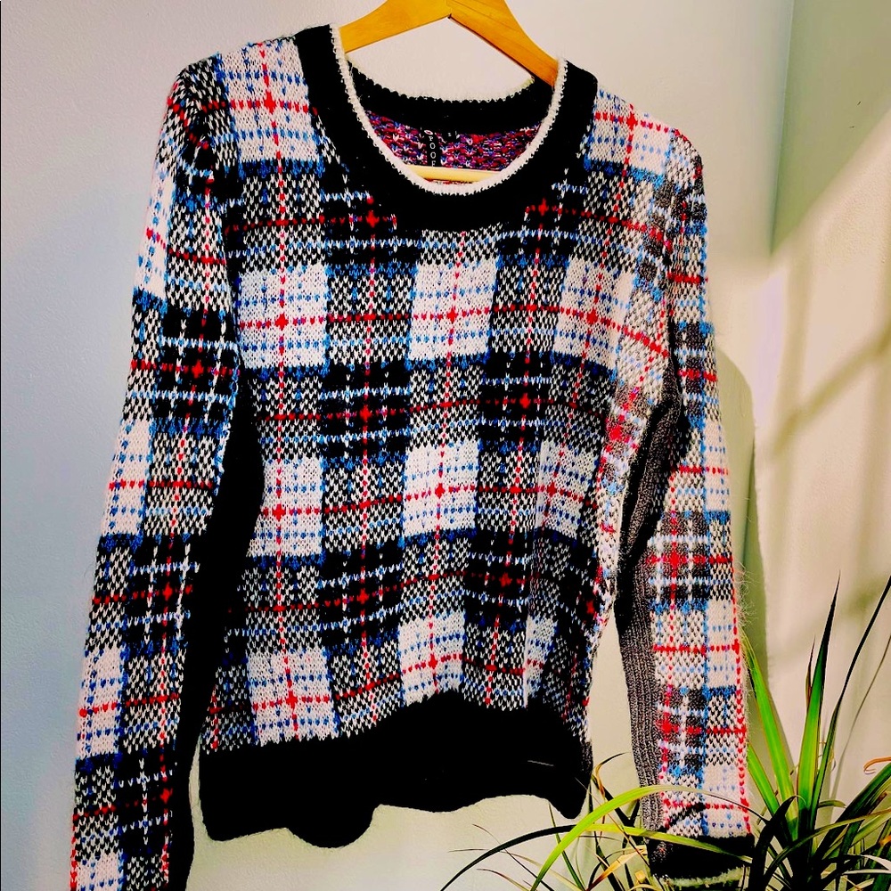 Mad Plaid Academia Sweater